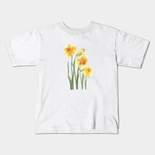 Yellow Narcissus Kids T-Shirt